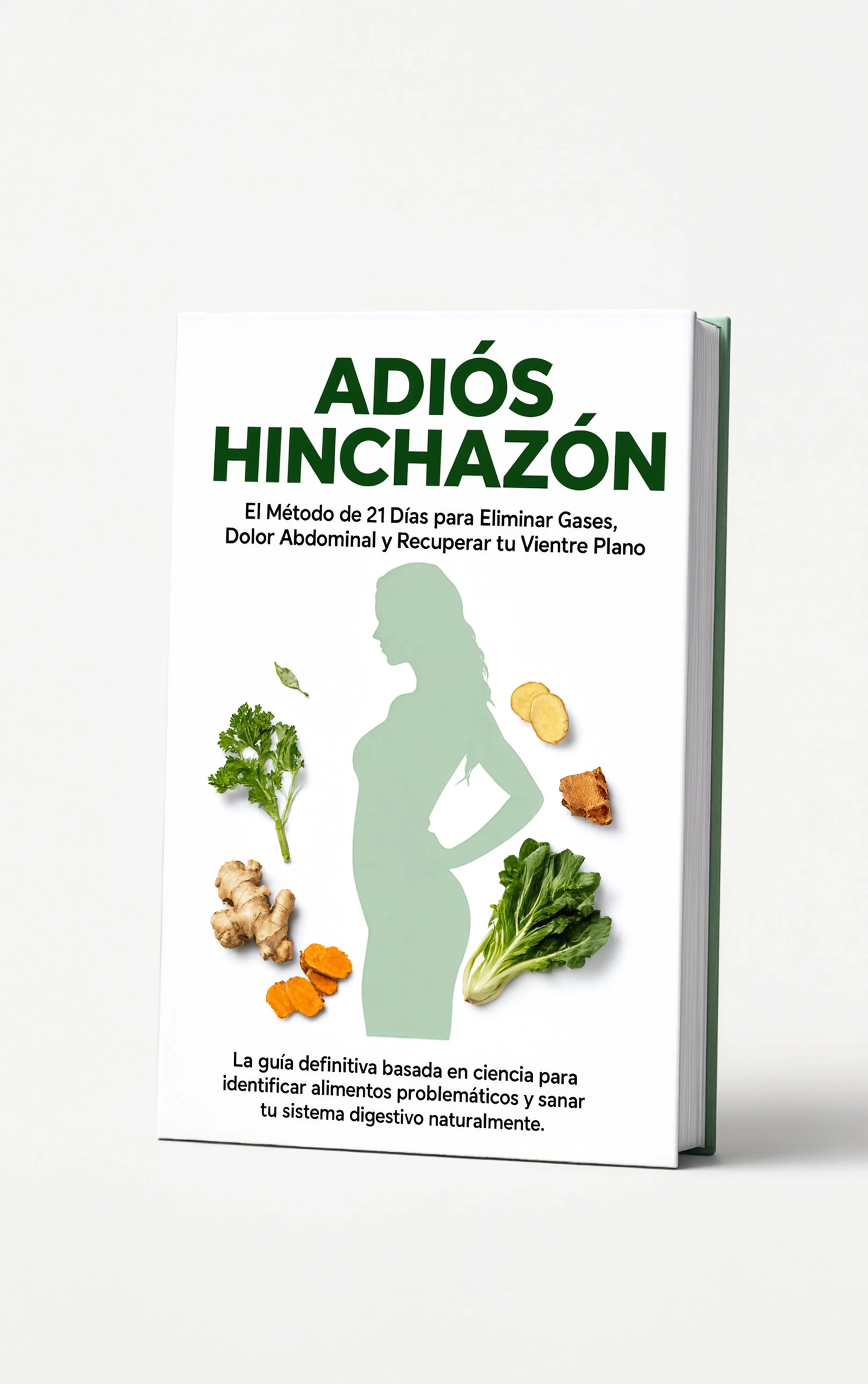 Ebook Adiós Hinchazón, mockup de portada